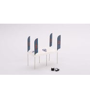 Mini Gt AC16 Paddock Service Tent Set-Martini Racing Model Araba