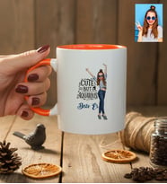 Kişiye Özel Karikatürlü Cute But Aquarius Kova Burcu Kupa Bardak Doğum Günü Hediyesi