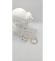 Gold Renk Sarmal Halka Küpe
