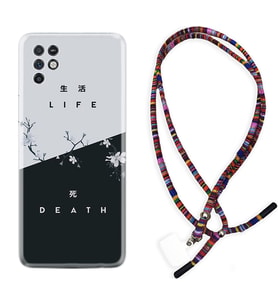 INFINIX Note 11 Pro Note 10 Hot 9 Play Kılıf Boyun Asklı Rasta Silikon Life and Death 1339