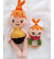 Çakıl ve Çıngırağı Amigurumi Organik Oyuncak
