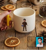 Kişiye Özel Karikatürlü Asker T Kupa 30 Ağustos Zafer Bayramı Hediyesi