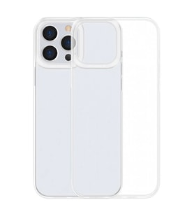 Baseus Simple Case iPhone 13 Pro Max İnce Silikon Şeffaf Kılıf-(5775) - SSSSSS9976-9655
