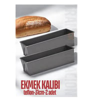 ModaCar Teflon Ekmek Pişirme Kalıbı Baton Pasta Kalıbı 31 CM 2 adet