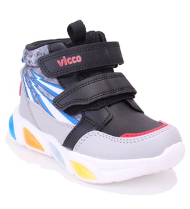 Vicco David 946P25K420 Siyah Ortopedik Günlük Işıklı Erkek Çocuk Spor Bot