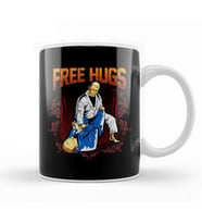 Free Hugs BJJ Jiu Jitsu Pun Awesome Martial Arts Kupa Bardak Porselen