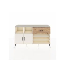 Kronos Konsol 6 Raflı Tek Çekmeceli 2 Kapaklı 176x59x99 Aytaşı-Aytaşı/Çam