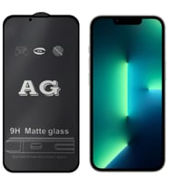 Northcity Mat Tam Yapışkanlı iPhone 13/13 Pro 6.1" Full Glue Matte Tempered Glass Ekran Koruyucu - Çizilmez Mat Cam