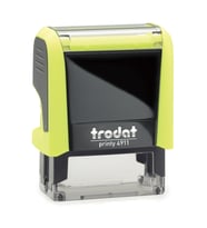Trodat 4911 Neon Sarı -Kişiye Özel- Doktor-Hemşire-Öğretmen Aferin Kaşesi(Ürün mavi mürekkeplidir)