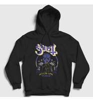 Presmono Unisex Siyah Touch Ghost Kapüşonlu Sweatshirt 52591tt