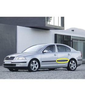 Skoda Octavia 2 A5 2005-2008 Sol Arka Kapı Koruma Çıtası 1Z0853753C