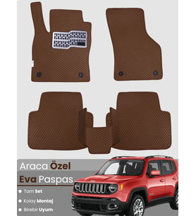 JEEP RENEGADE (2014-2020) Uyumlu EVA Paspas Tam Set–Araca Özel,Kolay Montaj,Su Geçirmez