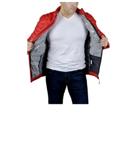 COLUMBİA 3D TİTANİUM OMNİ HEAT HAKİM YAKA ERKEK KIRMIZI SLİM FİT MONT
