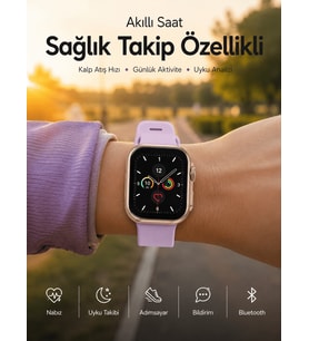 200-300 mAh Güçlü Batarya, Akıllı Bildirim ve Günlük Aktivite Takibi Sunan Akıllı Saat
