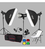 Godox SK400 3'lü Paraflaş Set + Çekim Masası 60x100cm