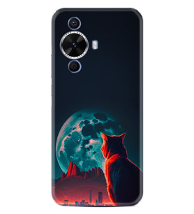 Huawei Nova 12S Kılıf Boutique Baskılı Resimli Dalgın Kedi Pcode -074