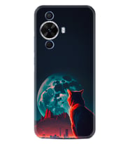 Huawei Nova 12S Kılıf Boutique Baskılı Resimli Dalgın Kedi Pcode -074