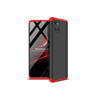Samsung Galaxy A81 (Note 10 Lite) Uyumlu Kılıf Zore Ays Kapak (Siyah-Kırmızı)