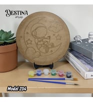 Destina Ahşap Mandala Boyama Seti- Ahşap Boyama- Model 234