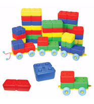 King Kids Arabalı Tuğla 40 Parça