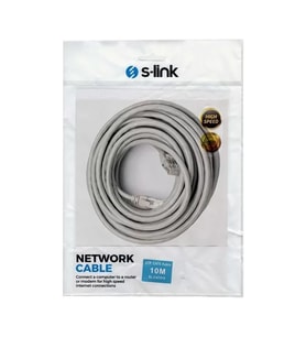 S-Link Sl-Cat610 Gri̇ Cat6 10 Metre Kablo