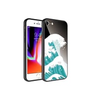 Apple iPhone 7 Uyumlu Kılıf Kamera Korumalı Desenli Sert Silikon Zore Epoksi Kapak (Model 9)