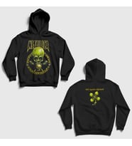 Presmono Unisex Siyah Metallica No Leaf Clover Sırt Baskılı Kapüşonlu Sweatshirt 523377tt