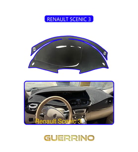 RENAULT SCENIC 3TORPİDO KORUMA HALISI MAVİ KENAR