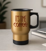 BK Gift Coffee Tasarımlı Kulplu Çelik Bardak Termos Mug 450ml-1, Sevgiliye Hediye, Arkadaşa Hediye, Eşe Hediye