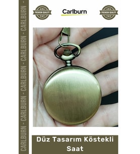 #RetroSaat Nostaljik Eskitme Metal şiye Özel Hediyelik Retro Aksesuar Düz Tasarım Köstekli Saat