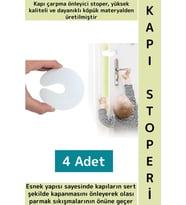 Dayanıklı Esnek Ev Çocuk Odası Çekmece Dolap Çarpma Darbe Gürültü Önleyici Köpük Kapı Stoperi 4 Adet
