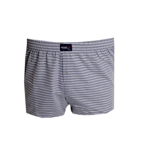 Mode XL Büyük Beden Erkek Boxer Desenli Poplin 6348 Gri