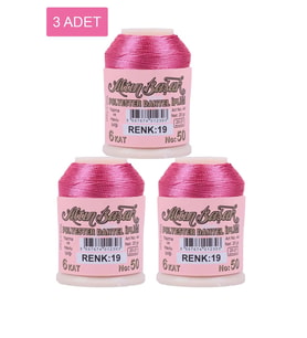 3 Adet Altınbaşak Oya ve Dantel İpi 20 gr - Royaleks - No: 019