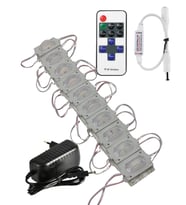 20 Adet 12 Volt 1.2 Watt Dar Açılı Tek Lensli 3000K Günışığı Led Modül 12A Tek Renk RF Dimmer 2A Pri