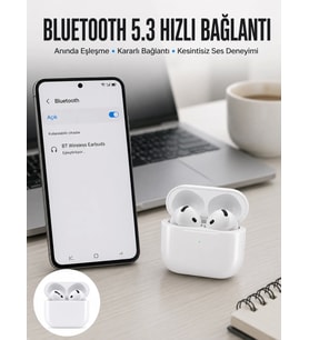 Kablosuz Bluetooth Kulaklık TWS ANC Özelliği Yüksek Ses Kaliteli Yeni Nesil