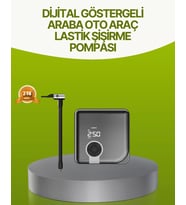 Dijital Ekranlı Taşınabilir Akıllı Araç Hava Kompresörü