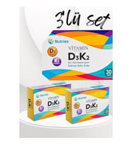 D3k2 Vitamin Takviyesi 30 Tablet – 3’lü Ekonomik Set