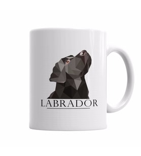 Labrador Black Pug Köpek Kupa Bardak Porselen