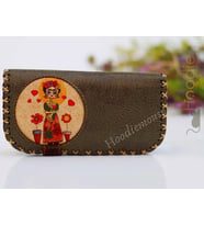 Mexsican Frida Figürlü Büyük Cüzdan Etnik Bohem Retro Vintage Style - YESİL (Yeşil)