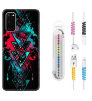 Samsung A02S A03S A10 A12 A13 A21S A22 Kılıf Kablo Koruma Spiral Silikon Down 1719