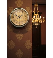 River World Duvar Saati Metal Eskitme Nostalji Bronz 40 cm