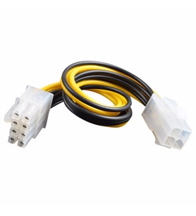 4 Pin Dişi Power 8 Pin Erkek Power Çevirici 4Pin 8Pin EPS Power (Sarı)