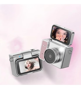 Katlanabilir Ekranlı Mini Vlog Kamerası - Anahtarlık Boyutu - 2K Kalite
