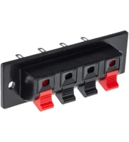 Hoparlör Terminal Soketi Panel Montaj Tip Yaylı Speaker Ses Kablo Bağlantı Birleştirme Konnektörü AC 50V 3A 24-16 AWG