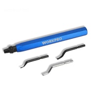 WORKPRO WP309010 Profesyonel Çapak Temizleme Kalemi + 3 Parça Bıçak
