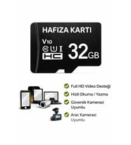 32GB Hafıza Kartı Araç ve Güvenlik Kamerası Video Kayıt Class 10 100MB/s Micro SD Kart