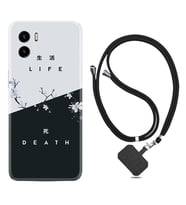Vivo Y15S Y32 Y33S Y51 Y53S Kılıf Boyun Askılı Silikon Life and Death 1339