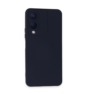 Vivo Y17s Kılıf Nano İçi Kadife Silikon - Lacivert