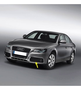 Audi A4 2009-2012 Ön Tampon Sol Sis Çerçevesi Siyah 8K0807681A