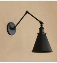 MYLİGHTS SİYAH AKROBATİK  ÜÇ MAFSALI APLİK  OKUMA LAMBASI